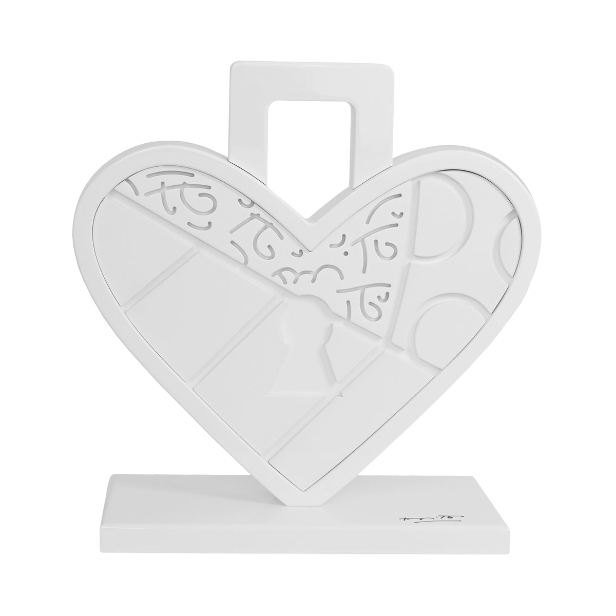 Lock Of Love (White) - Limited Edition Sculpture