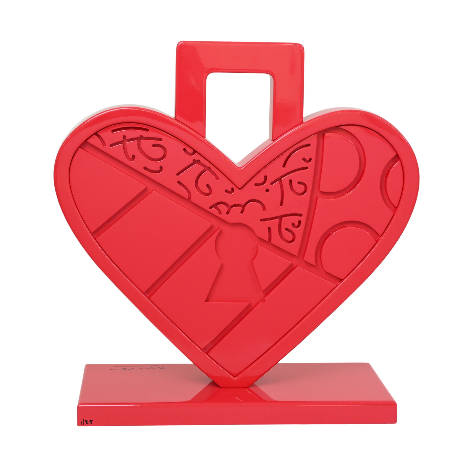 Lock Of Love (Red) - Limited Edition Sculpture