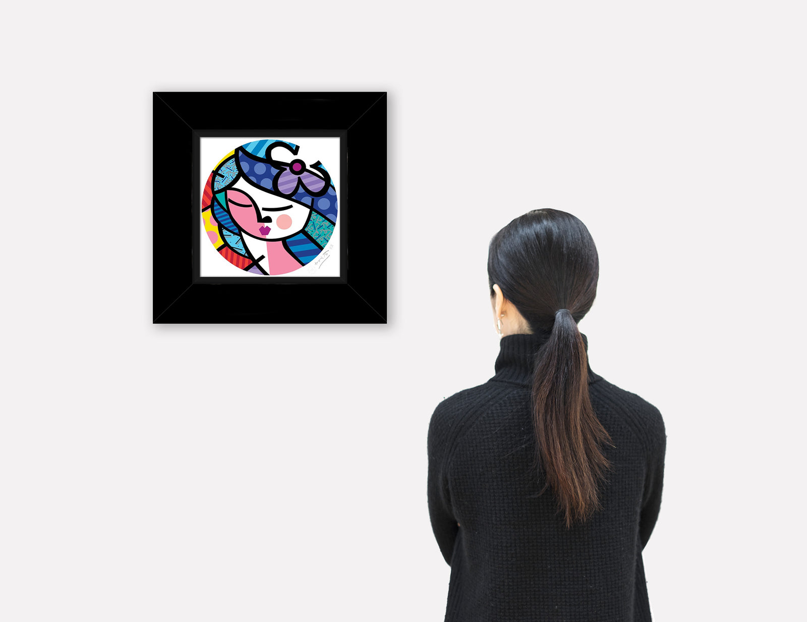 modern pop art beauty serigraph  vibrant home decor