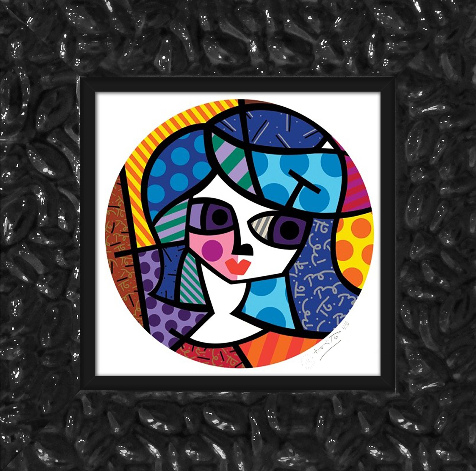 modern pop art grace serigraph  vibrant home decor