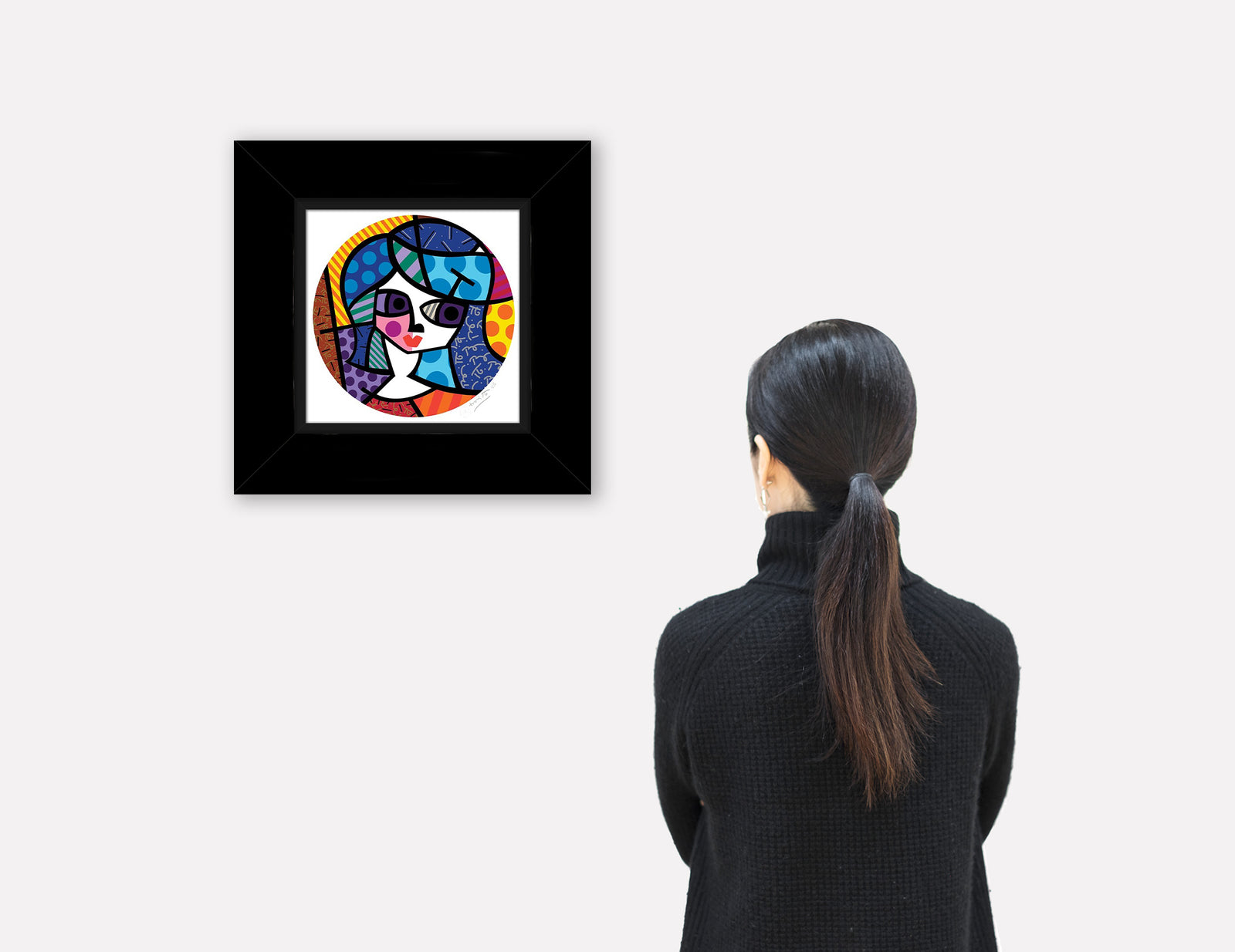 Romero Britto grace serigraph  colorful pop art design