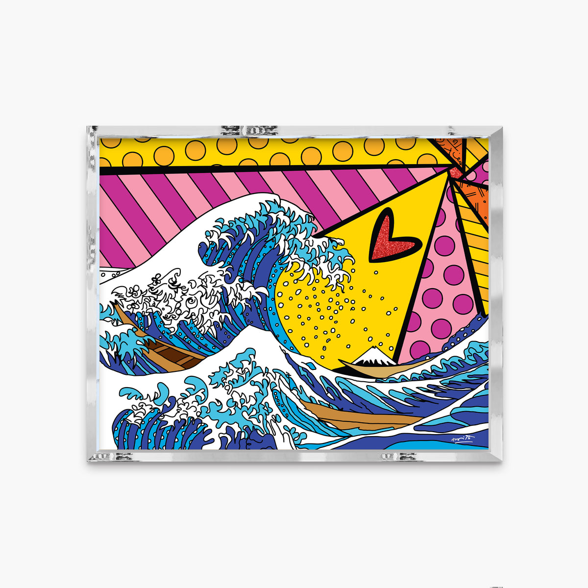 modern pop art new wave limited edition print  vibrant home decor