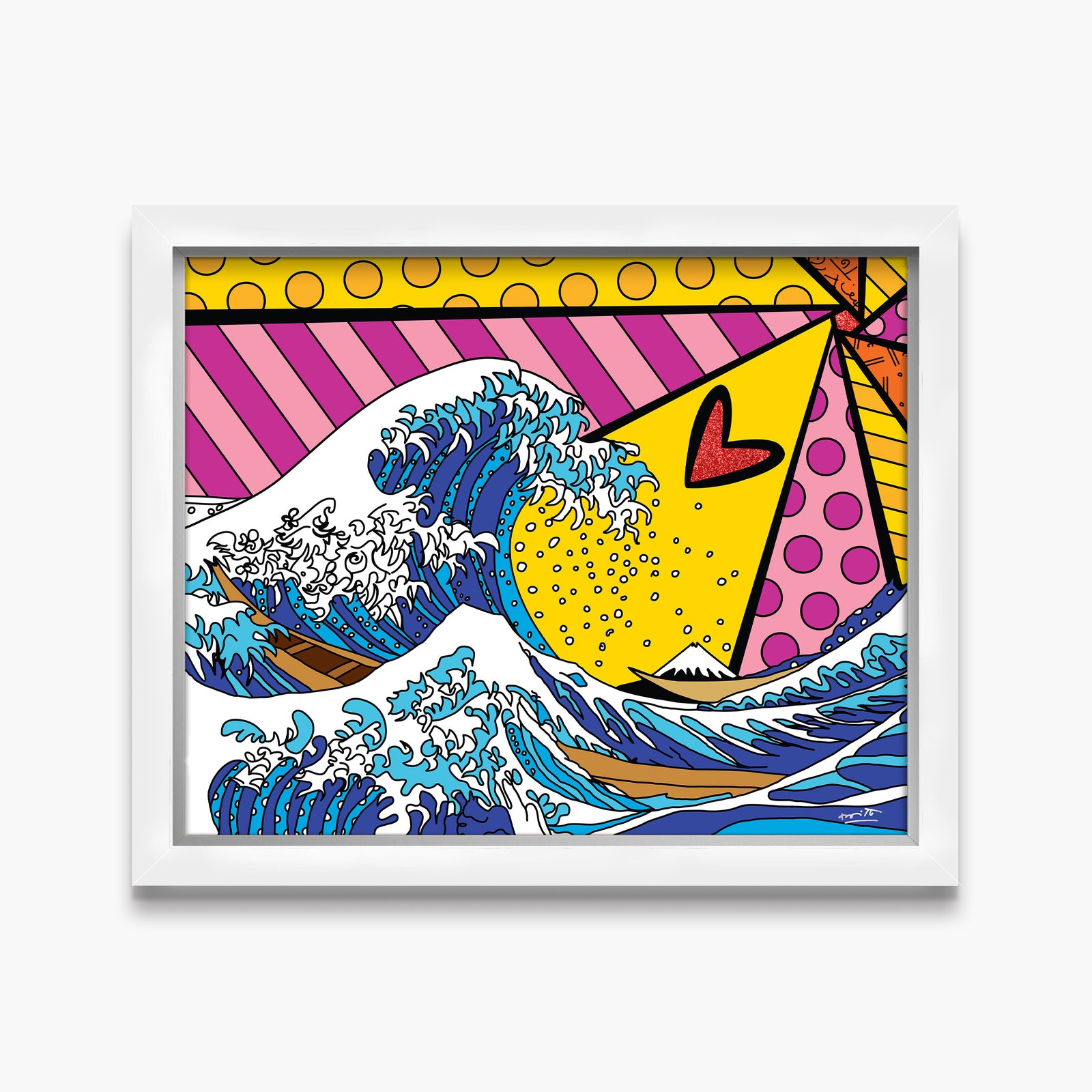 modern pop art new wave limited edition print  vibrant home decor