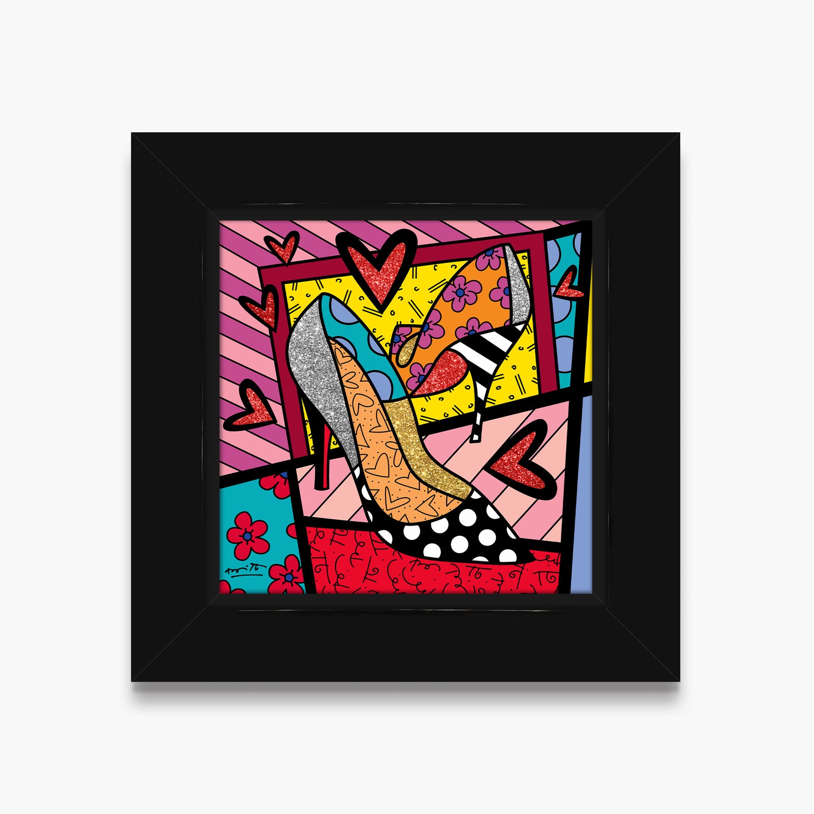 modern pop art heels limited edition print  vibrant home decor