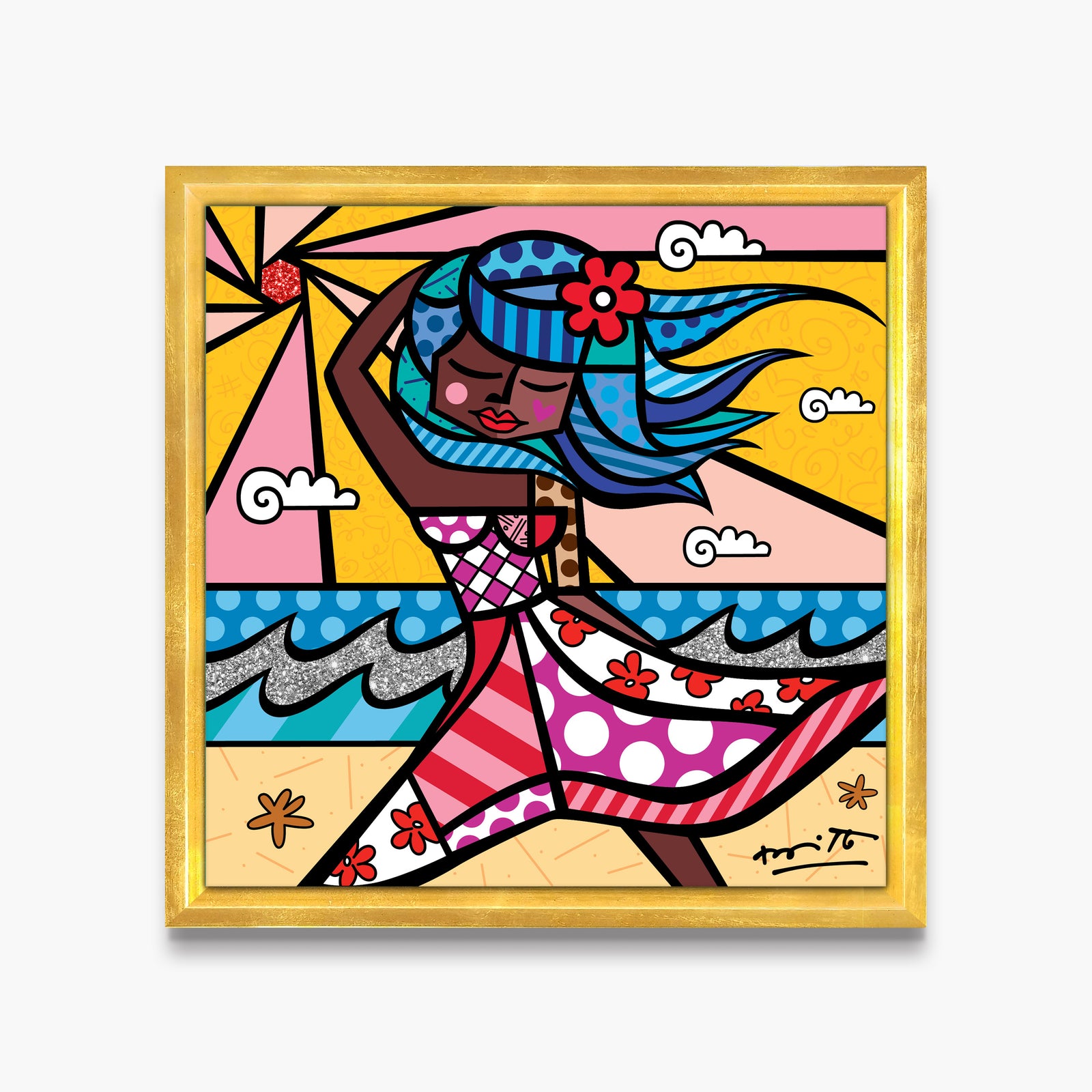 modern pop art summer 22 limited edition print  vibrant home decor
