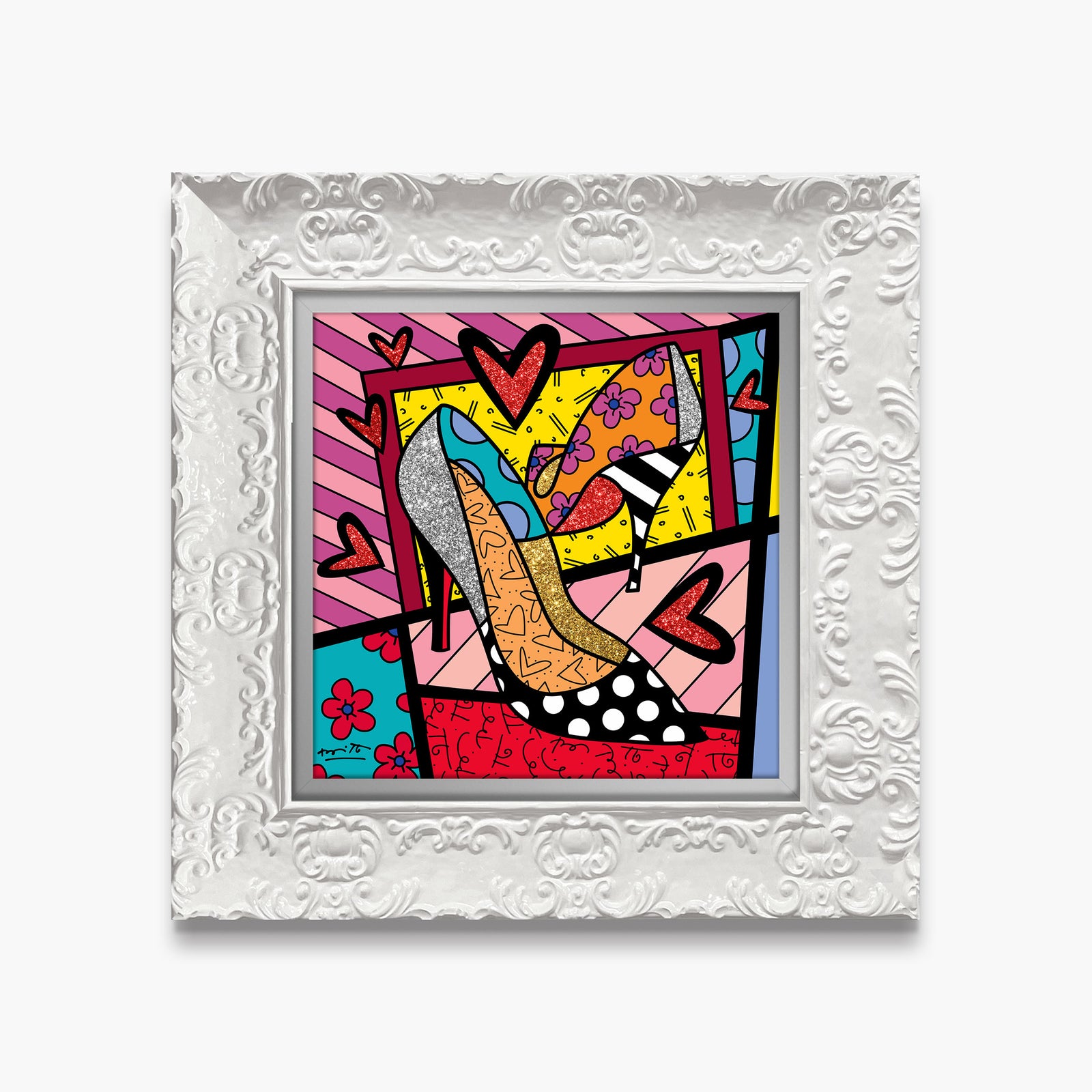 modern pop art high heels limited edition print  vibrant home decor