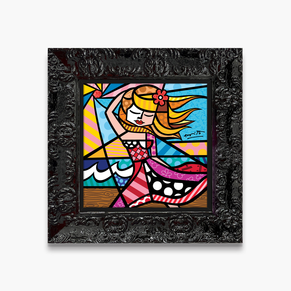 Romero Britto summer 22 limited edition print  contemporary pop art piece