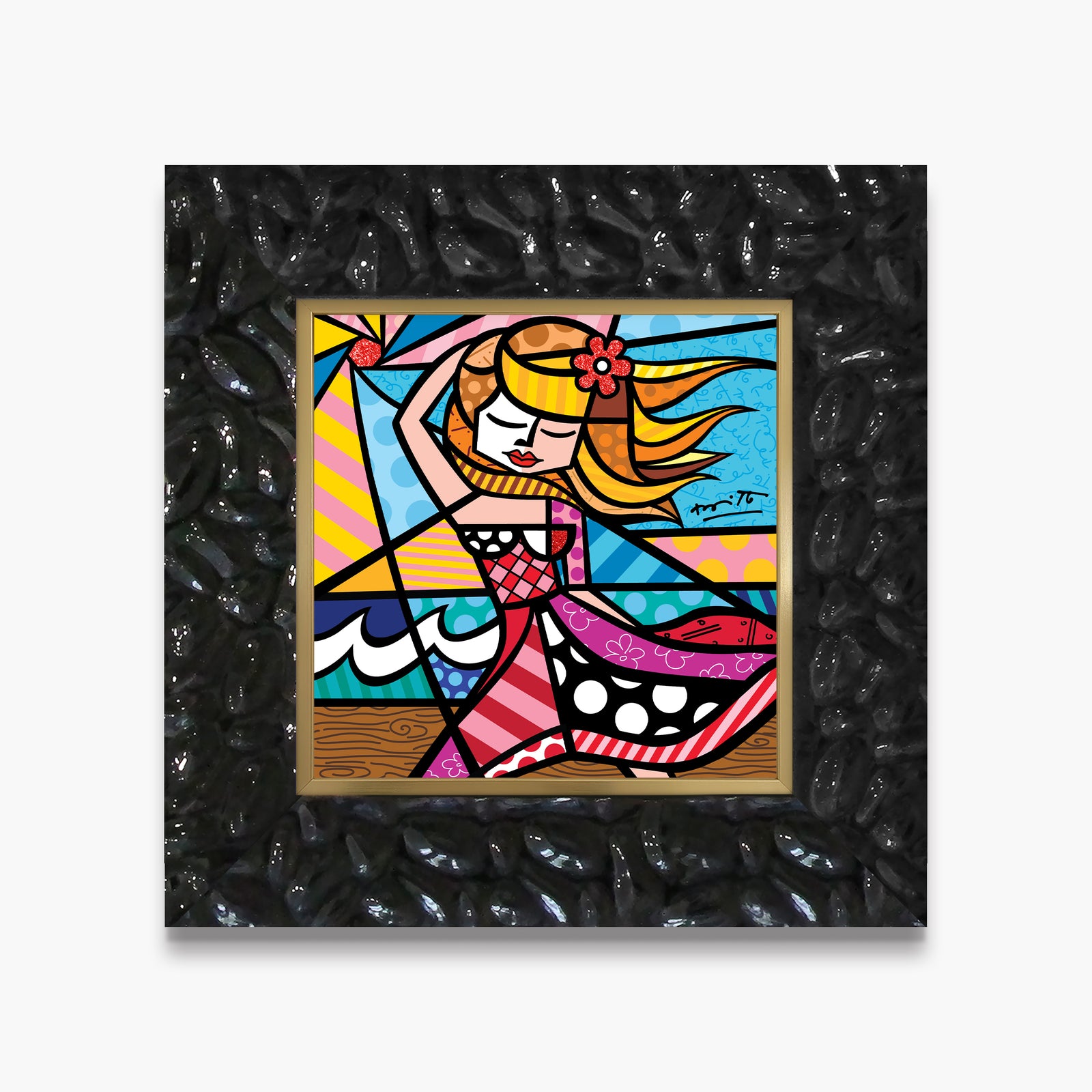 Romero Britto summer 22 limited edition print  contemporary pop art piece