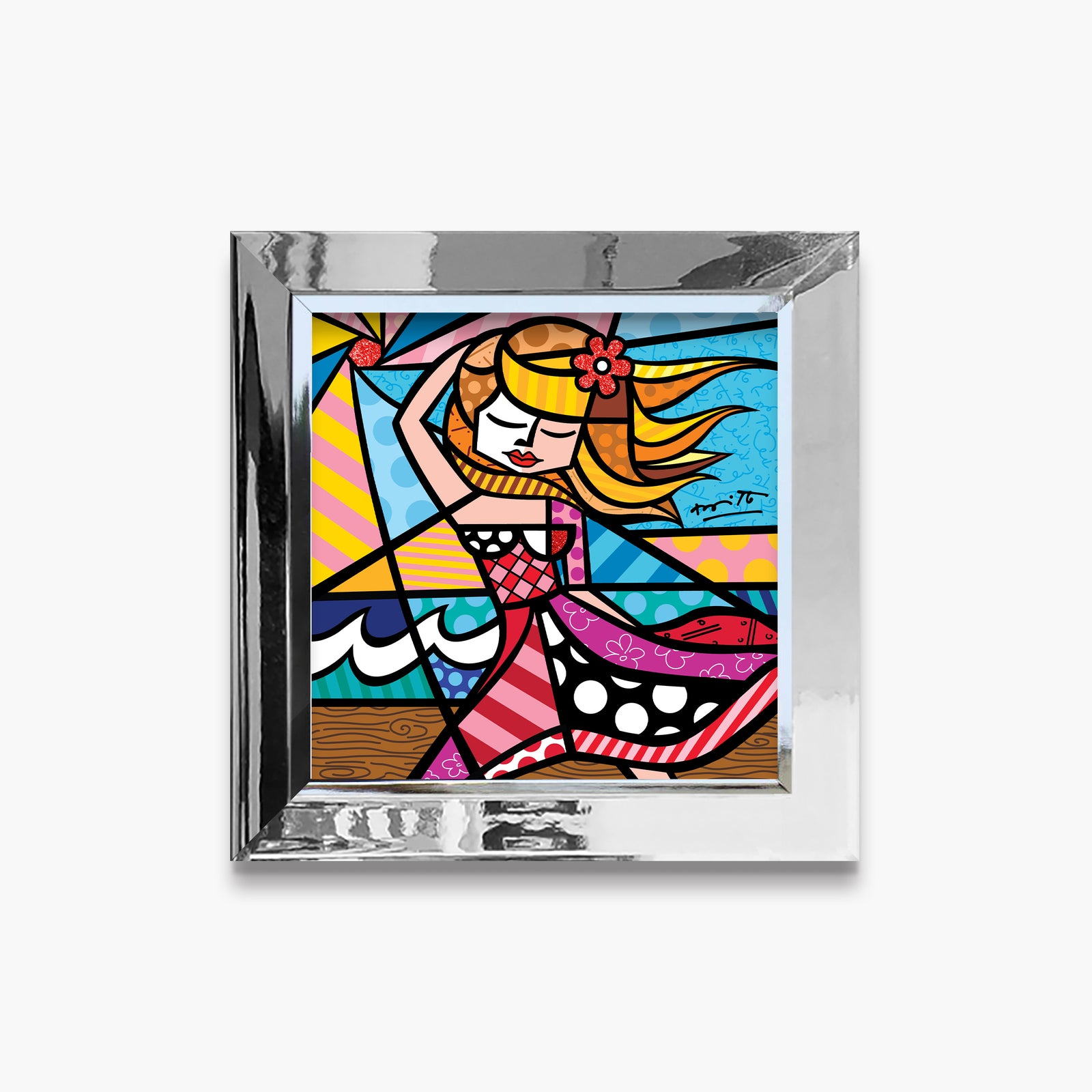 Romero Britto summer 22 limited edition print  colorful pop art design
