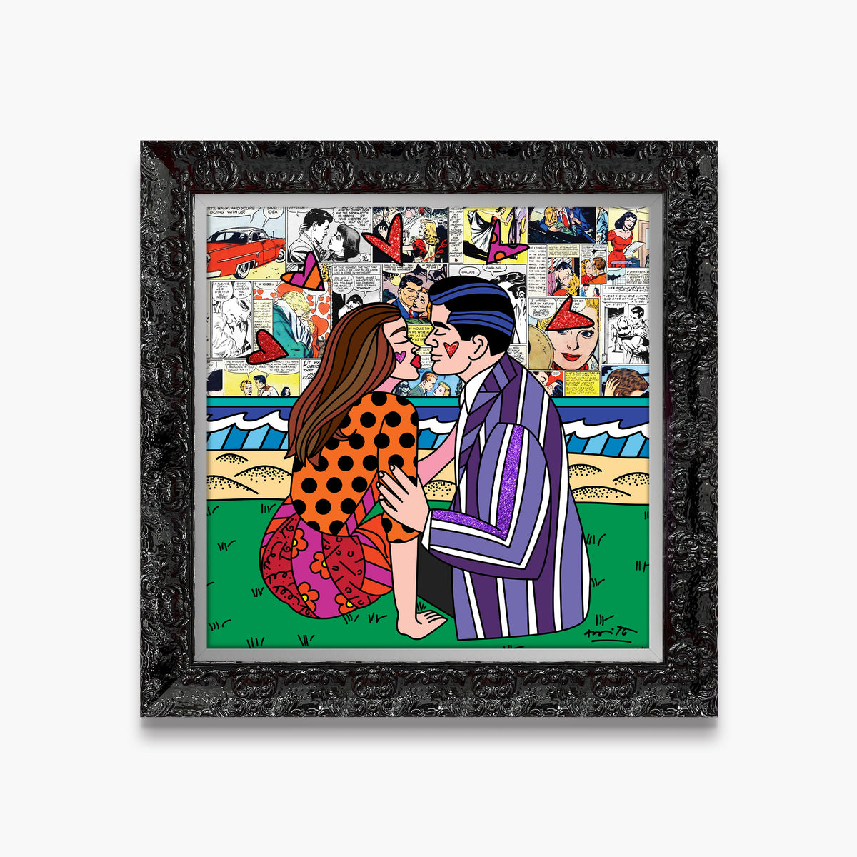 Romero Britto forte dei marmi limited edition  colorful pop art design