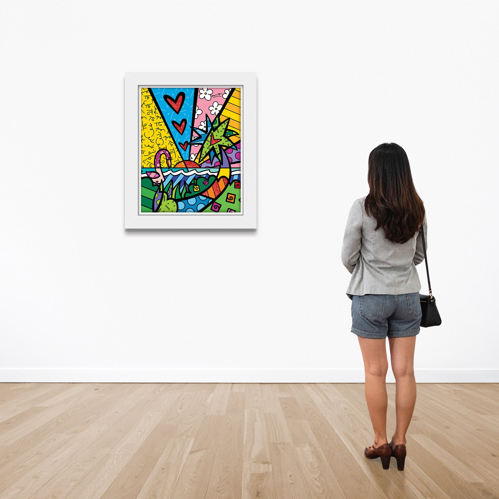 modern pop art tropical paradise limited edition print  vibrant home decor