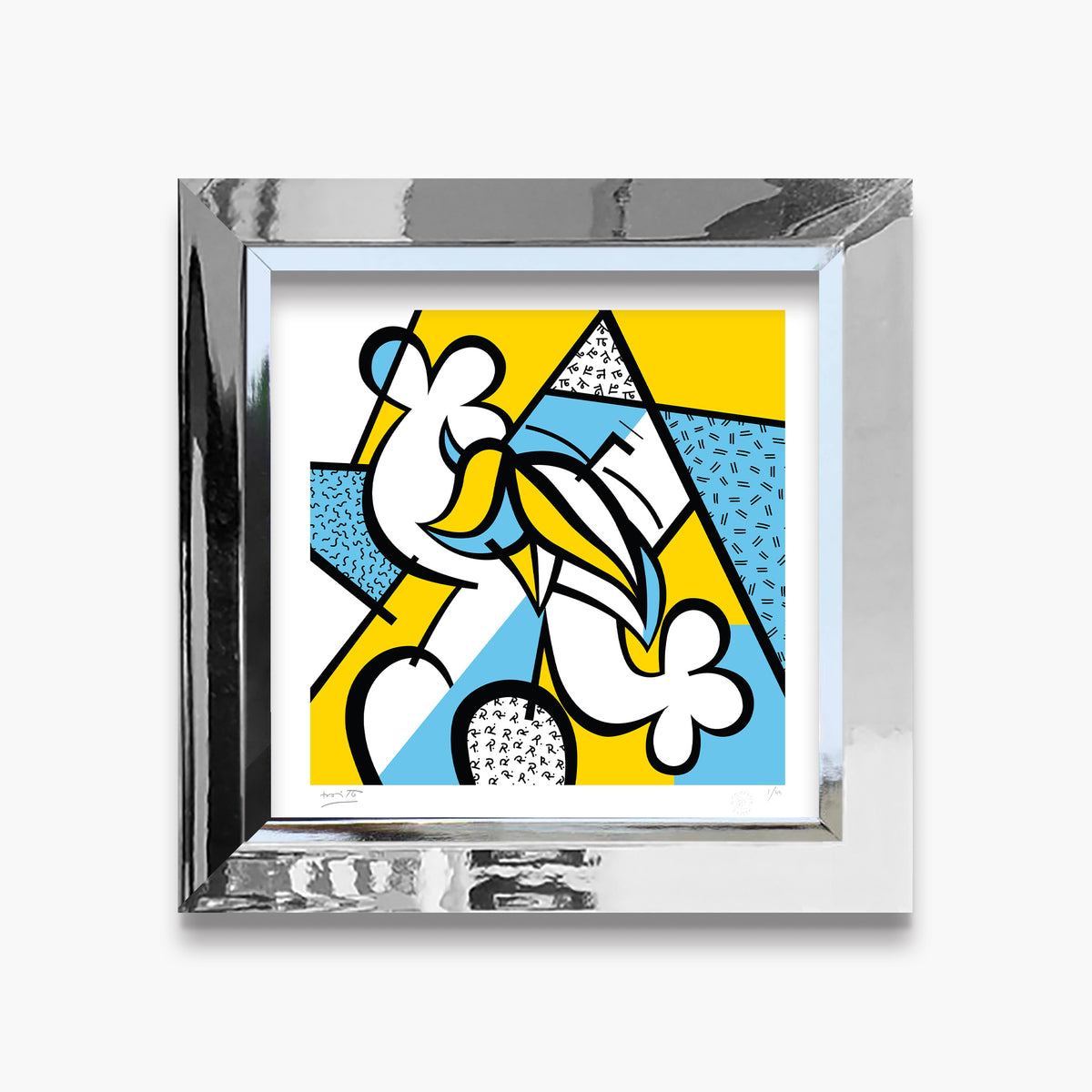 modern pop art alpha limited edition print  vibrant home decor