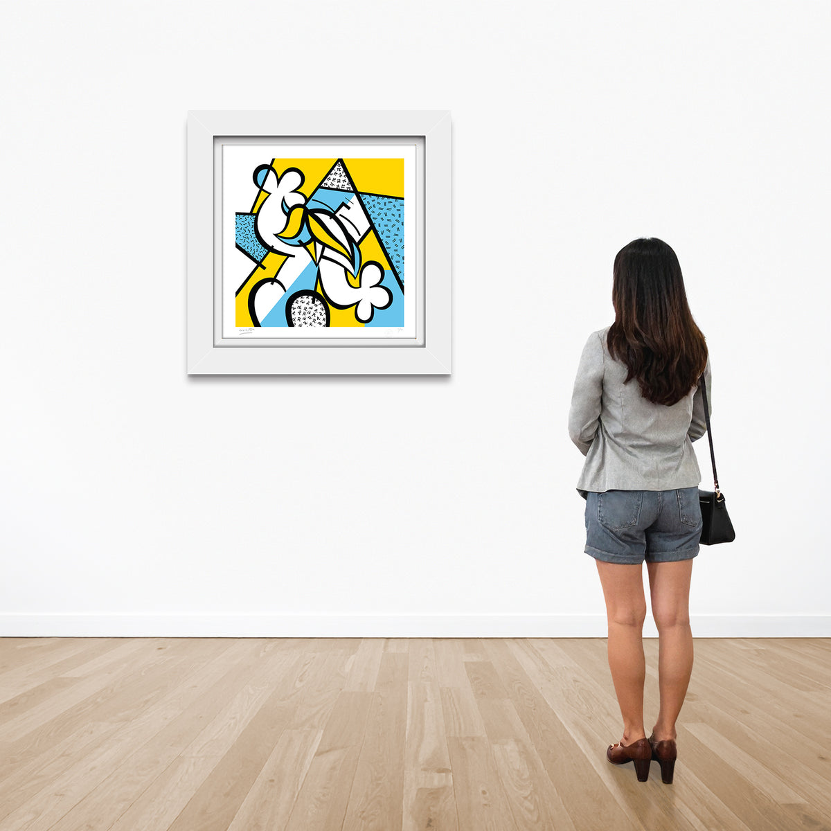 modern pop art alpha limited edition print  vibrant home decor