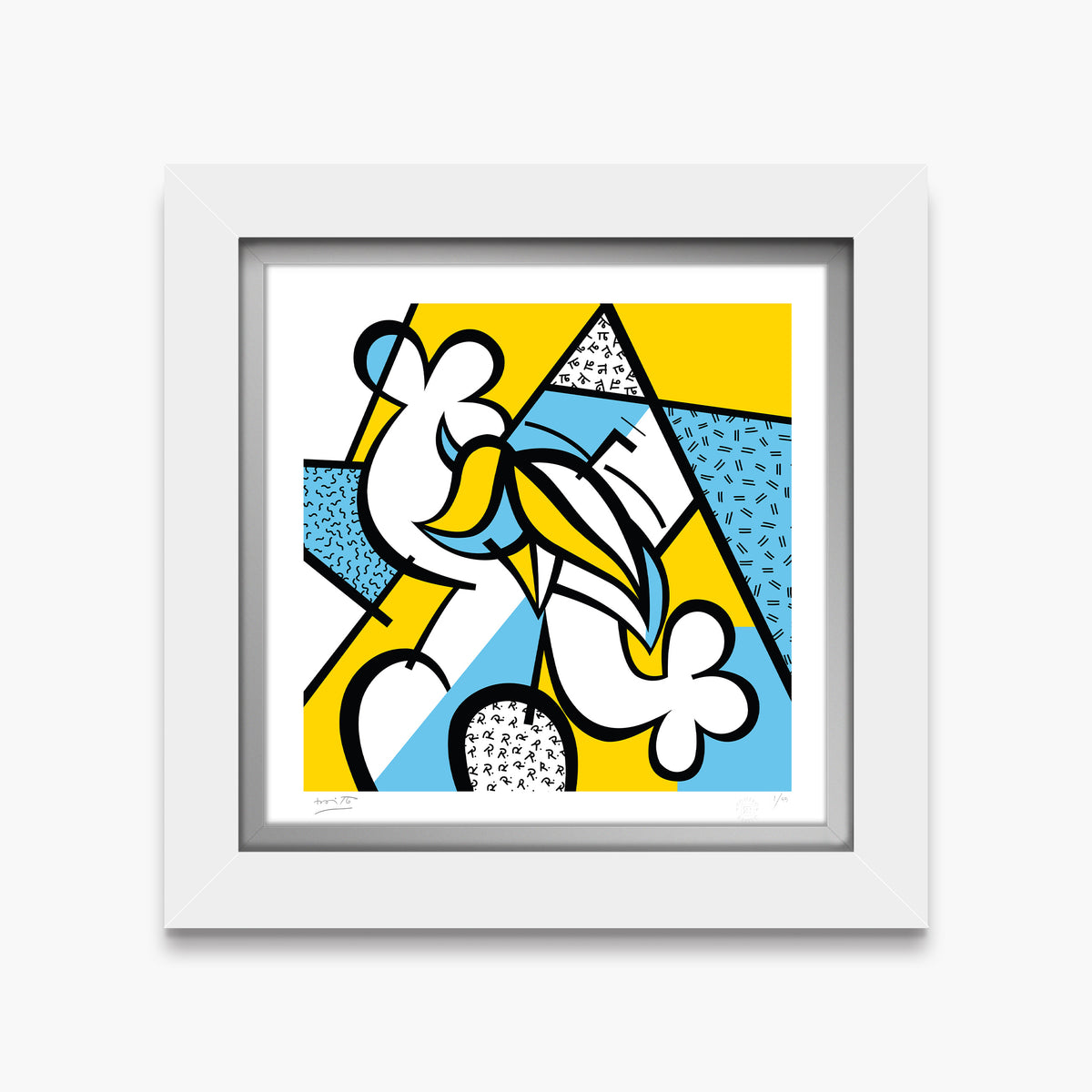 Romero Britto alpha limited edition print  contemporary pop art piece