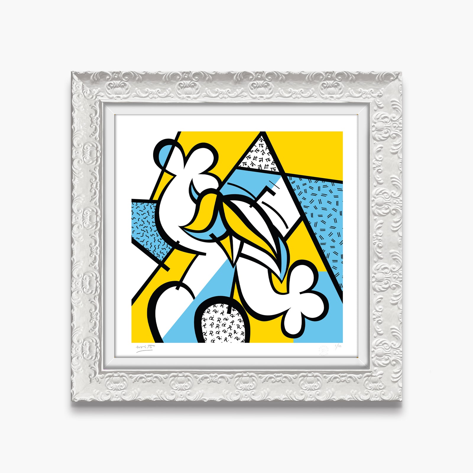 modern pop art alpha limited edition print  vibrant home decor