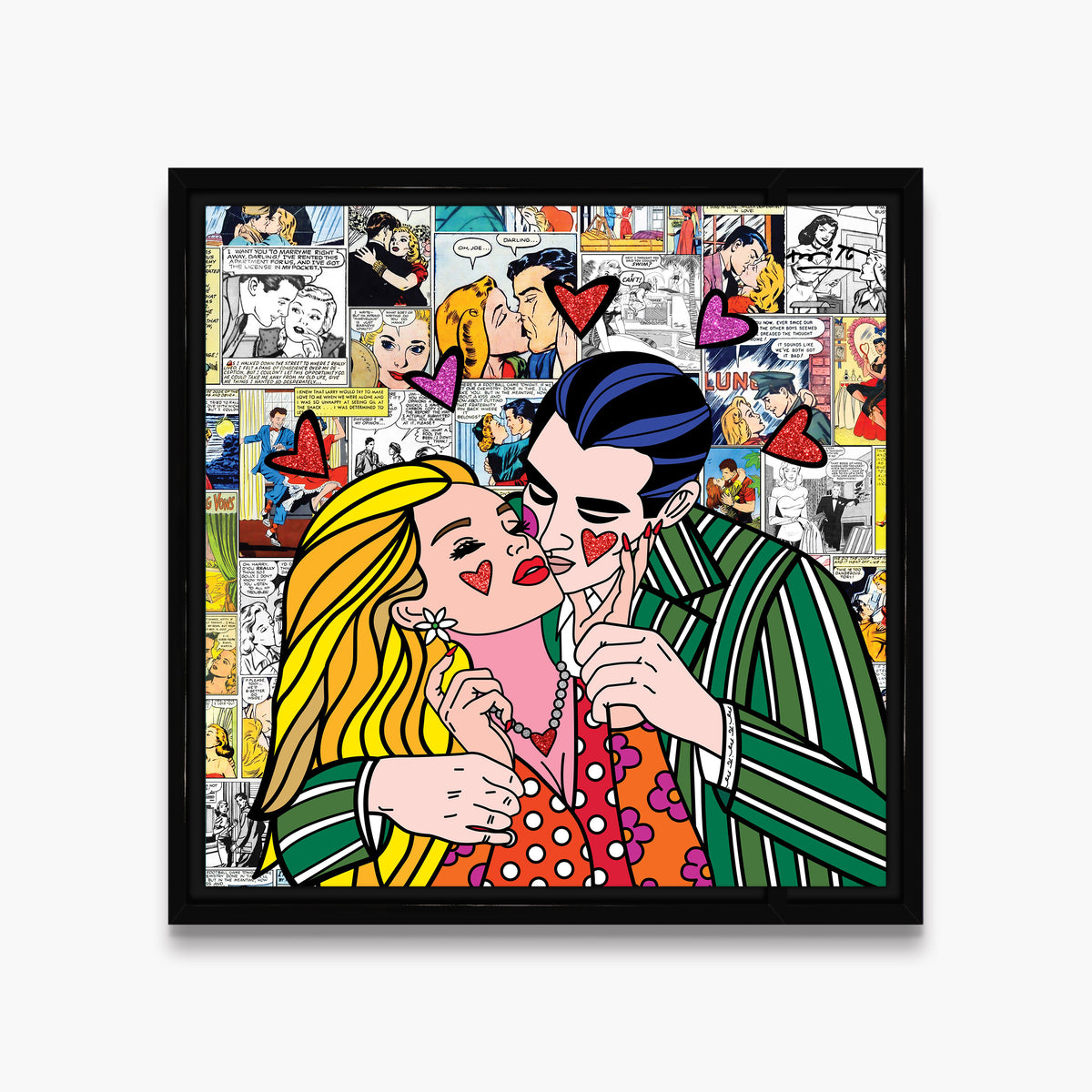 modern pop art all night long limited edition  vibrant home decor