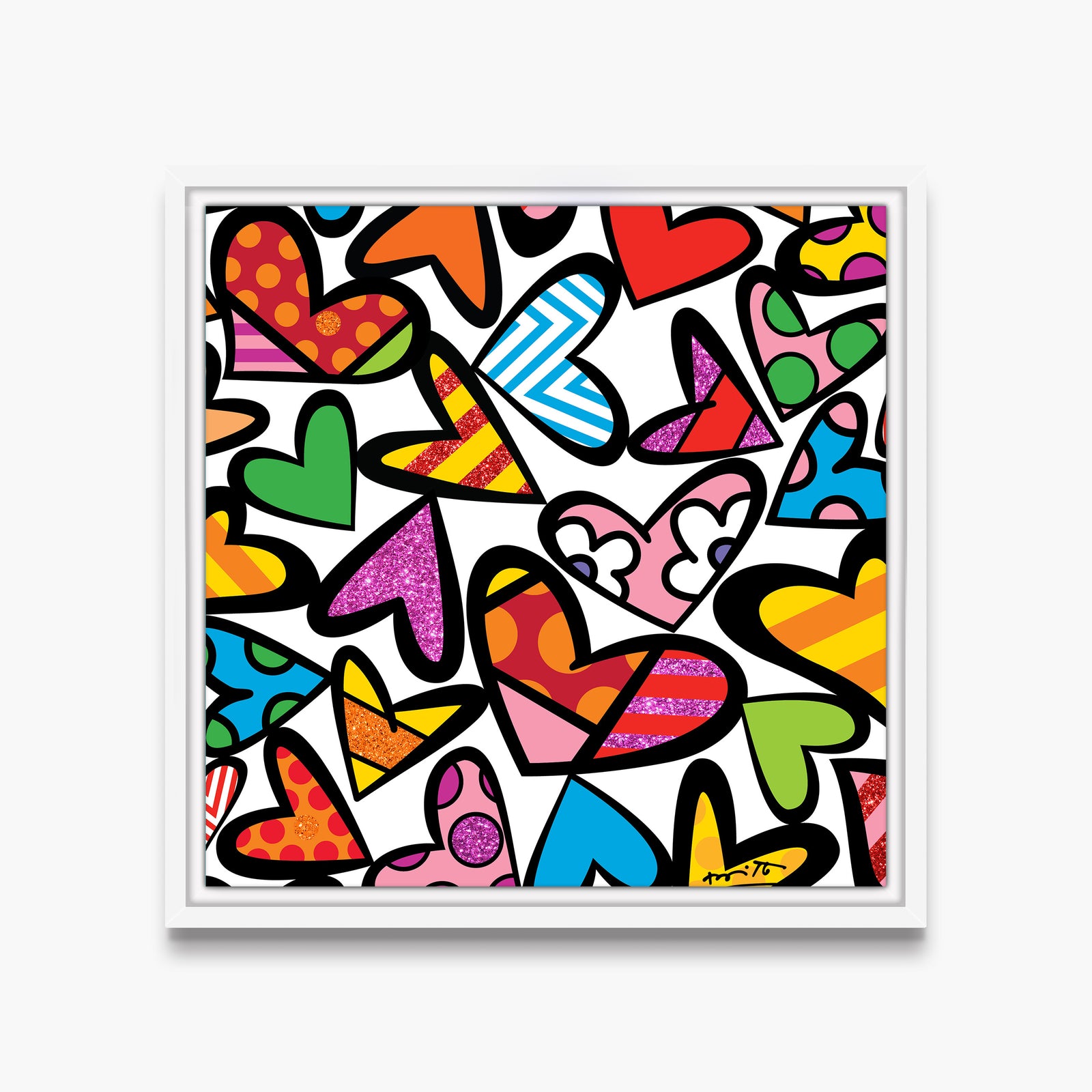 modern pop art full of love limited edition  vibrant home decor