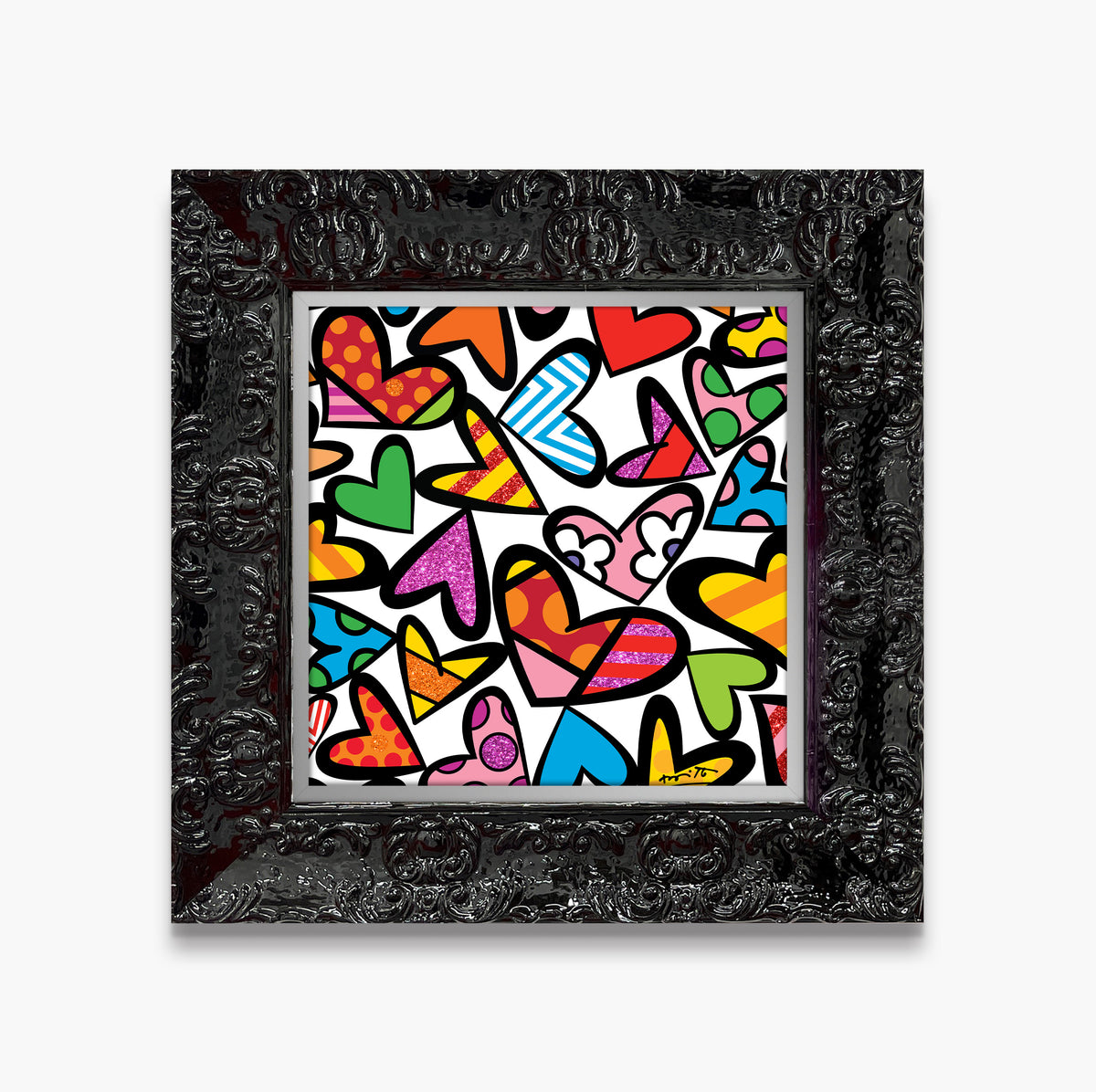 Romero Britto full of love limited edition  colorful pop art design