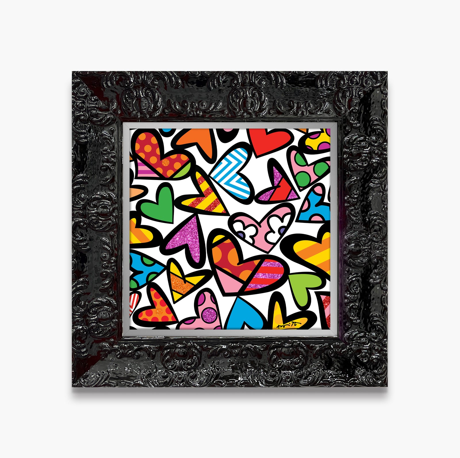 Romero Britto full of love limited edition  colorful pop art design