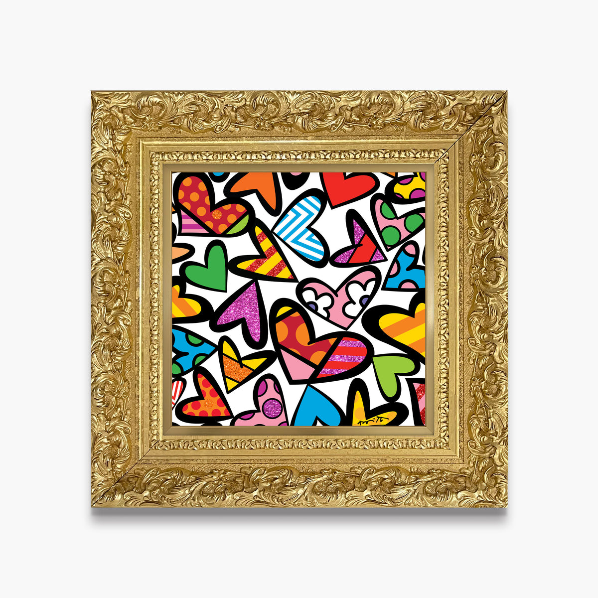 modern pop art full of love limited edition  vibrant home decor