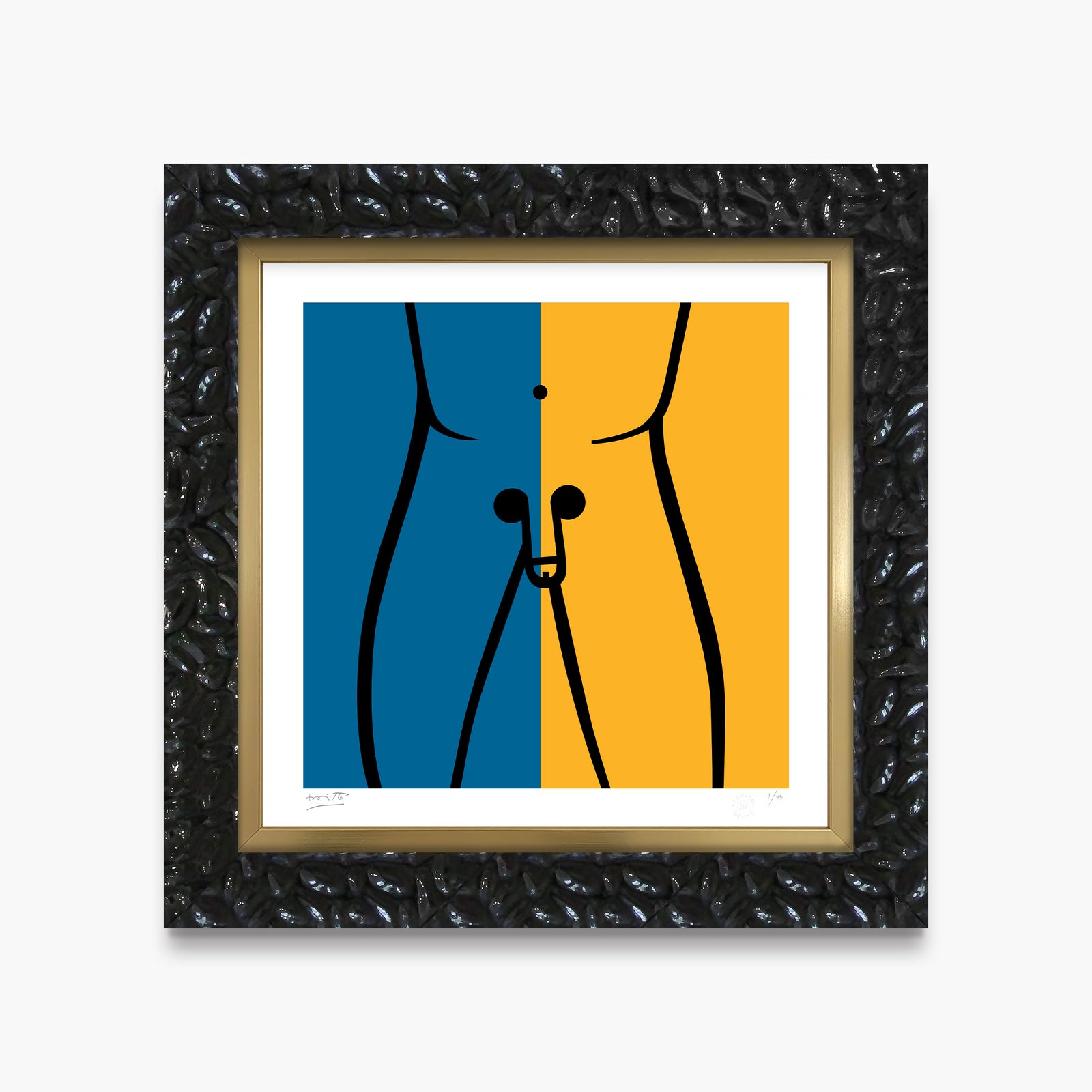 omega limited edition print  artistic colorful design collectible