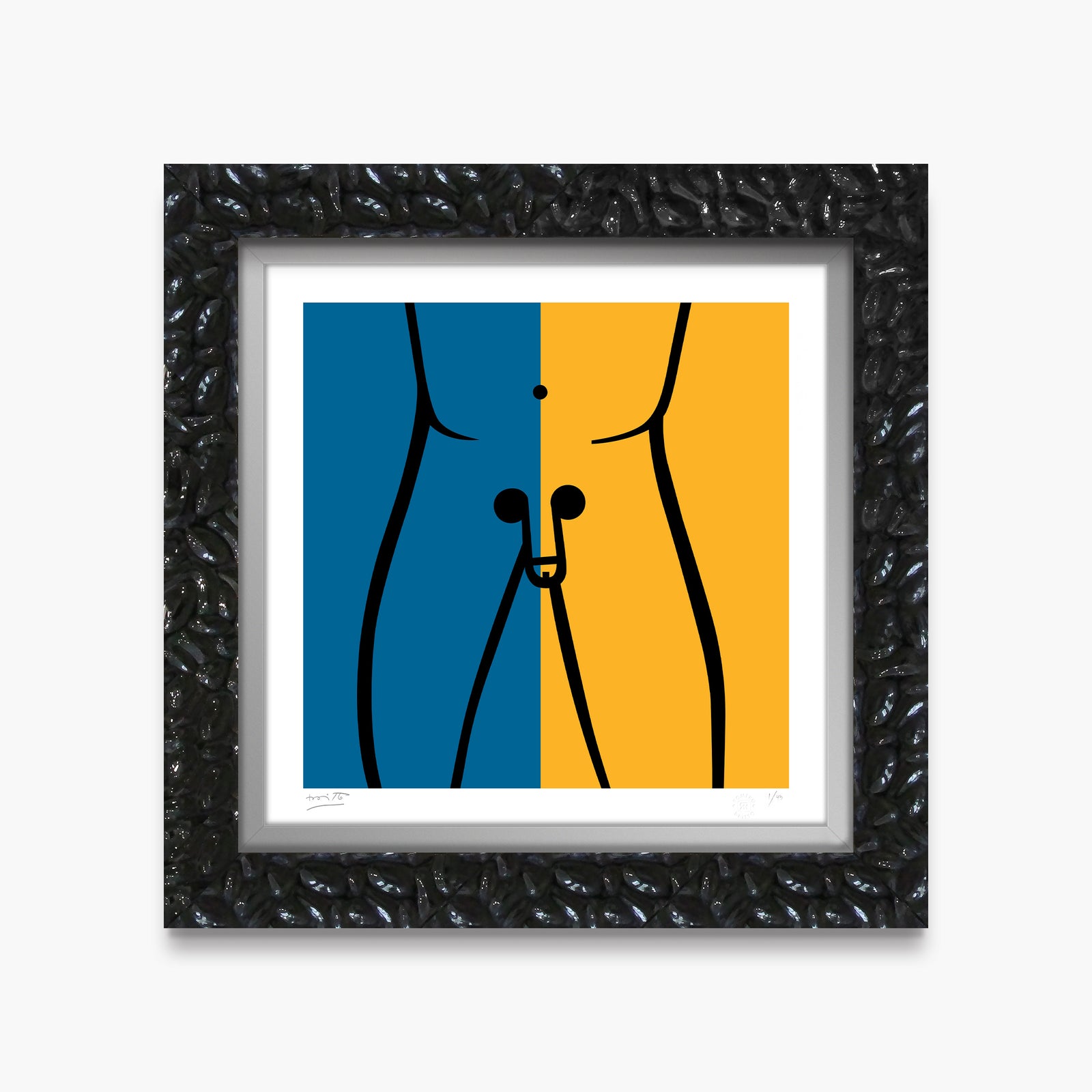 omega limited edition print  artistic colorful design collectible