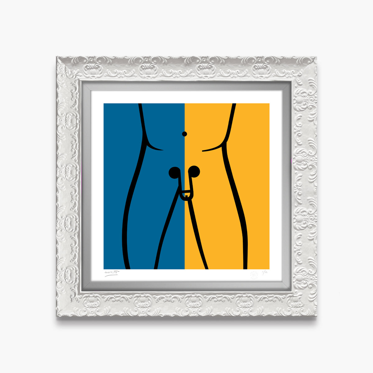 omega limited edition print  artistic colorful design collectible
