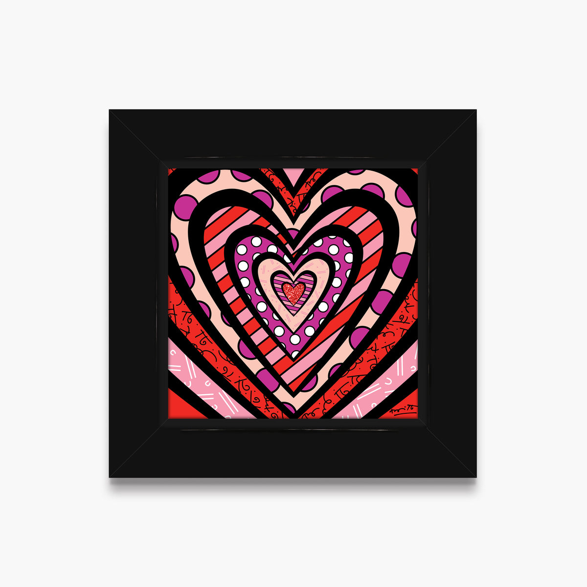 modern pop art ripples of love limited edition  vibrant home decor