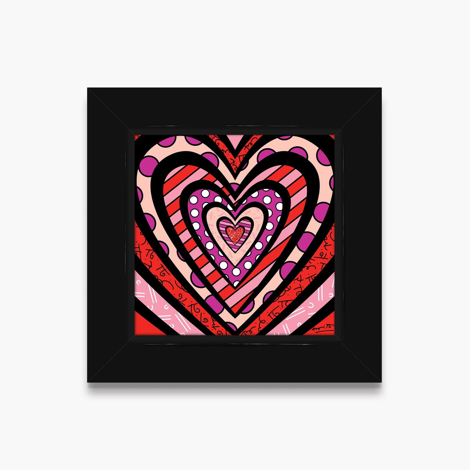 modern pop art ripples of love limited edition  vibrant home decor