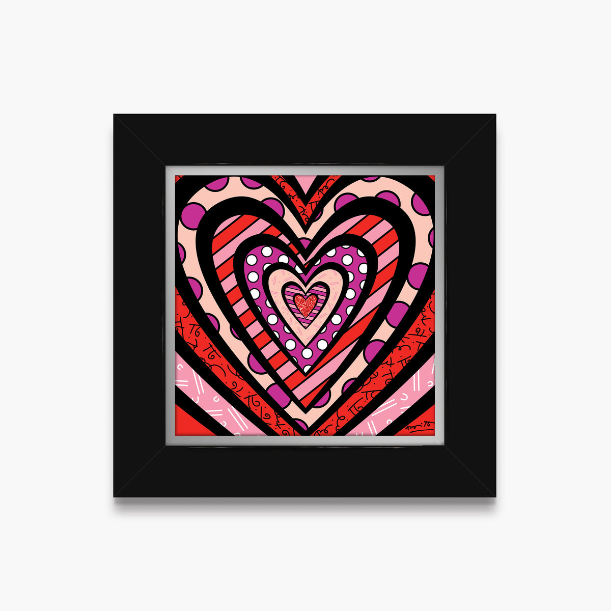 Romero Britto ripples of love limited edition  colorful pop art design