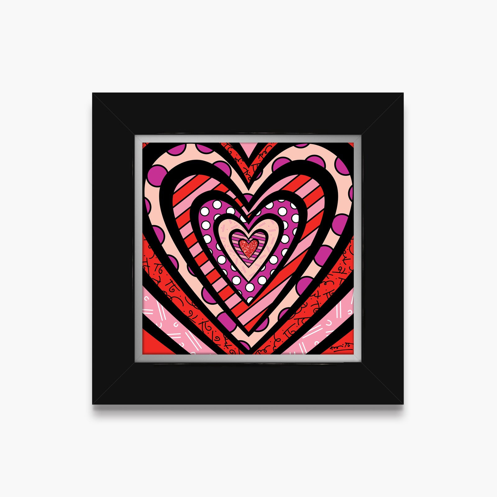 Romero Britto ripples of love limited edition  colorful pop art design