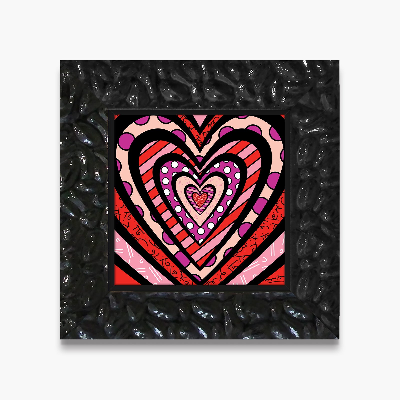 Romero Britto ripples of love limited edition  colorful pop art design