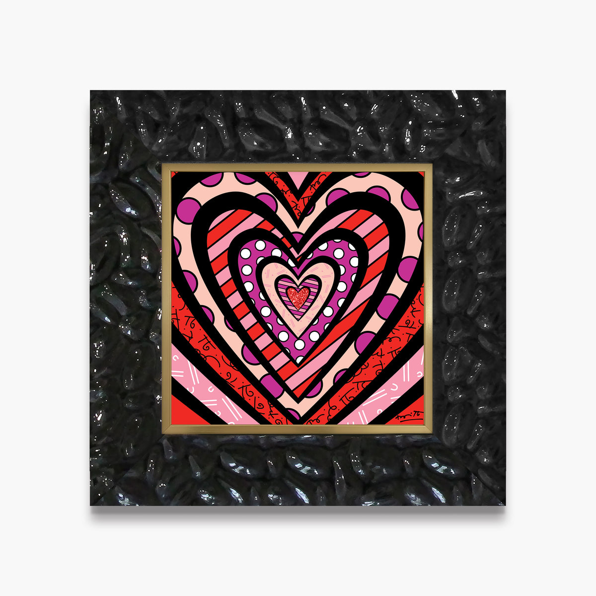 modern pop art ripples of love limited edition  vibrant home decor