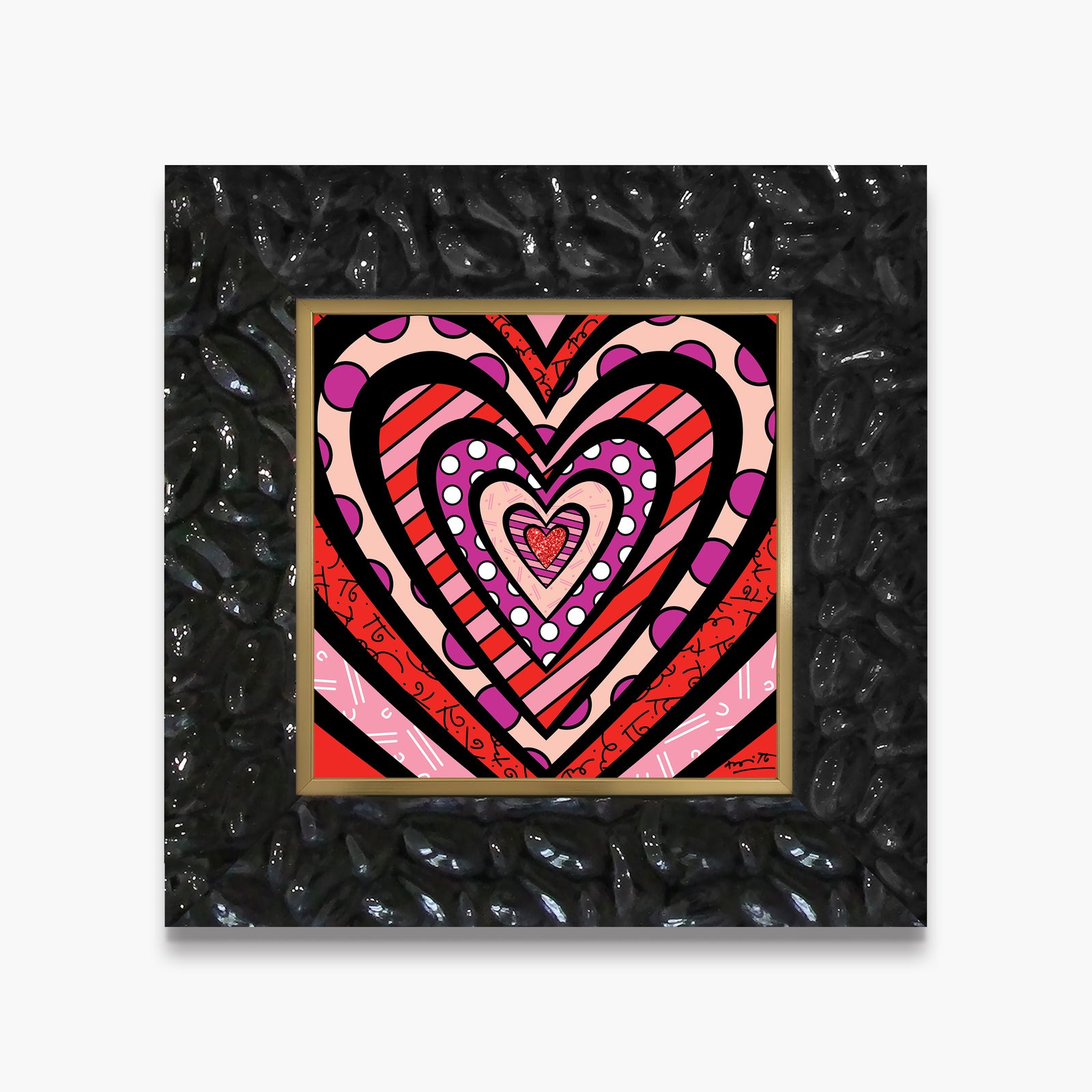 modern pop art ripples of love limited edition  vibrant home decor