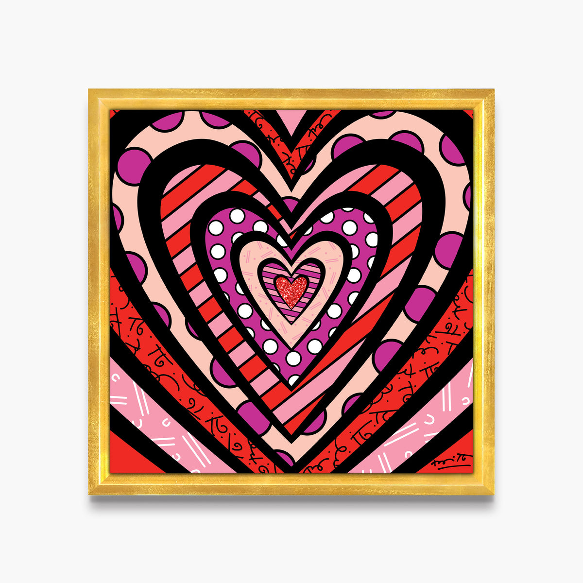 ripples of love limited edition  artistic colorful design collectible