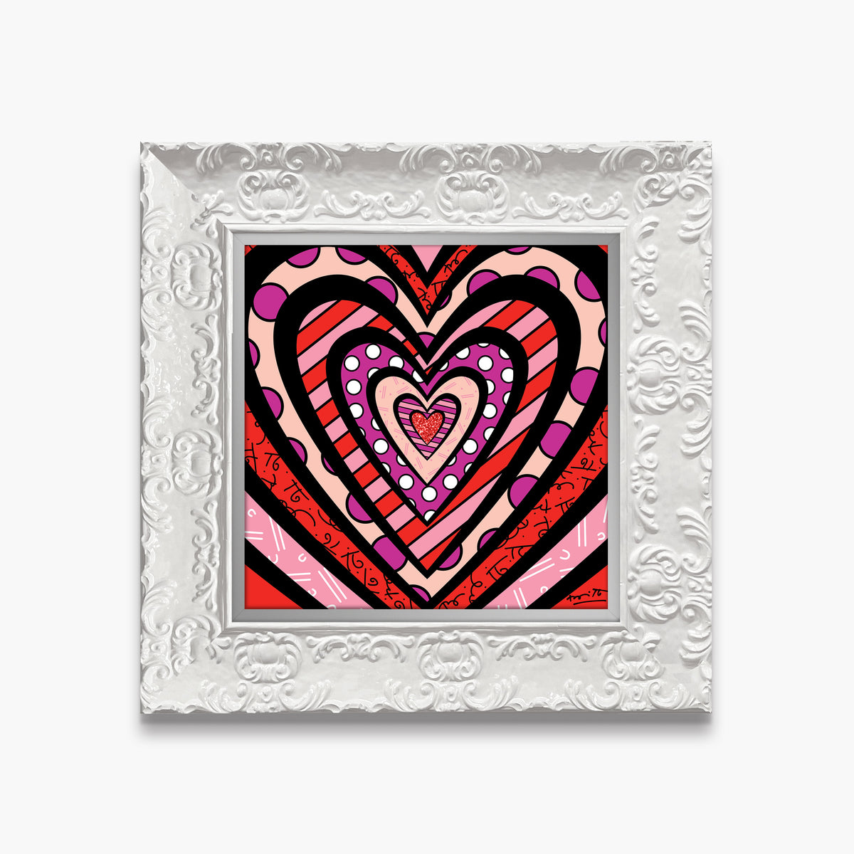 Romero Britto ripples of love limited edition  colorful pop art design