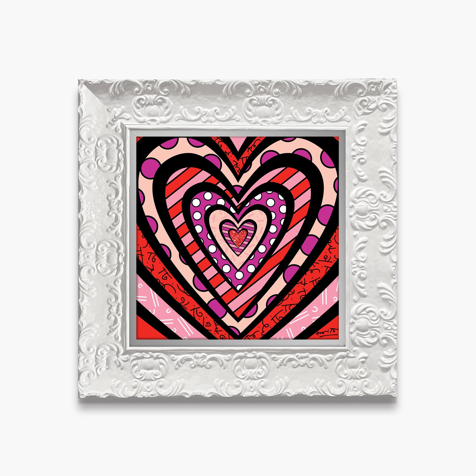 Romero Britto ripples of love limited edition  colorful pop art design