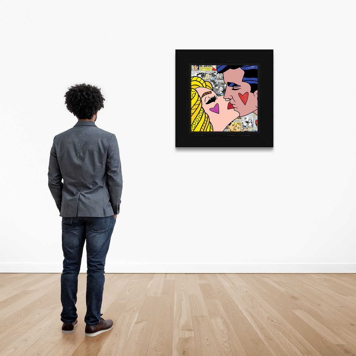 beijos limited edition print  colorful decorative collectible gift idea