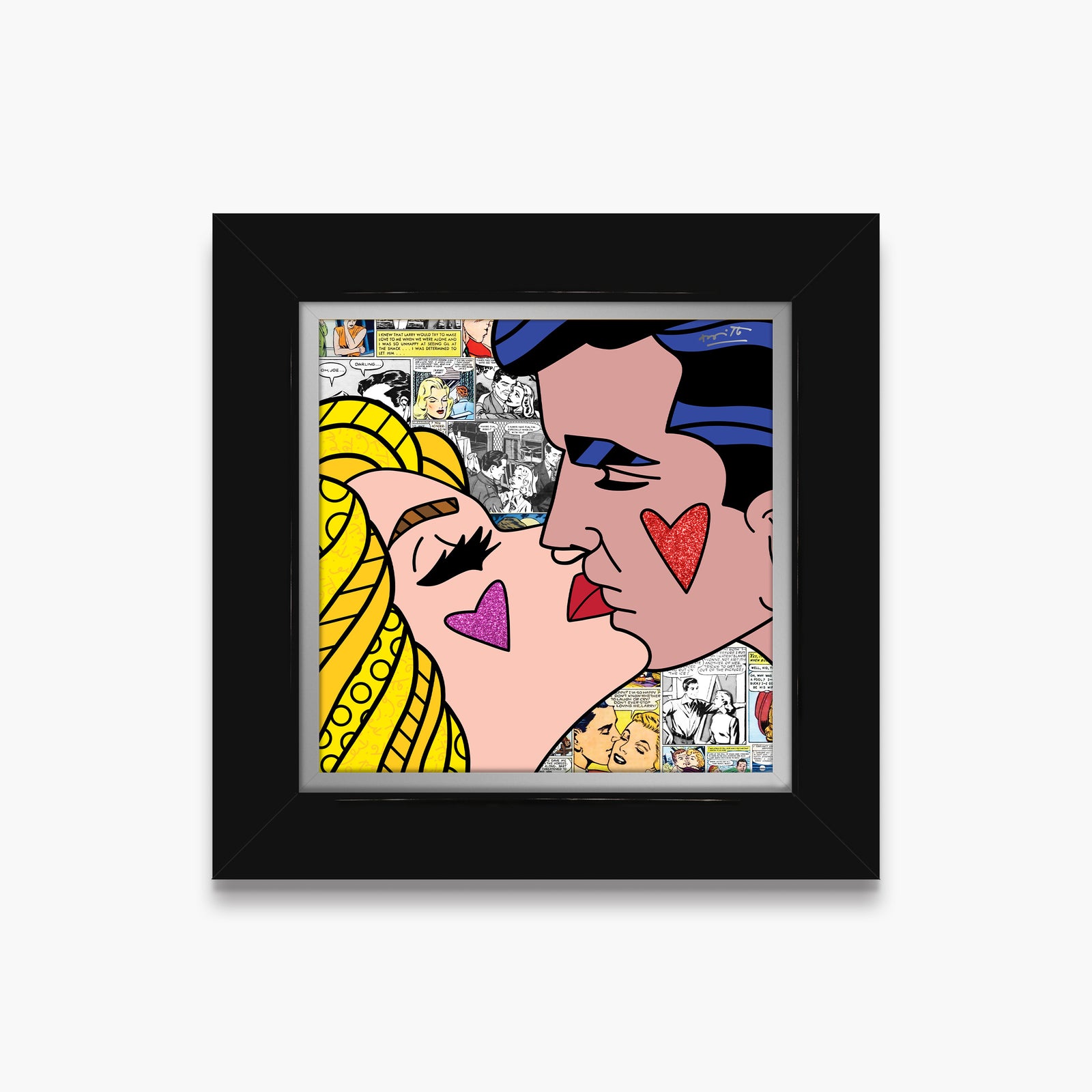 beijos limited edition print  artistic colorful design collectible