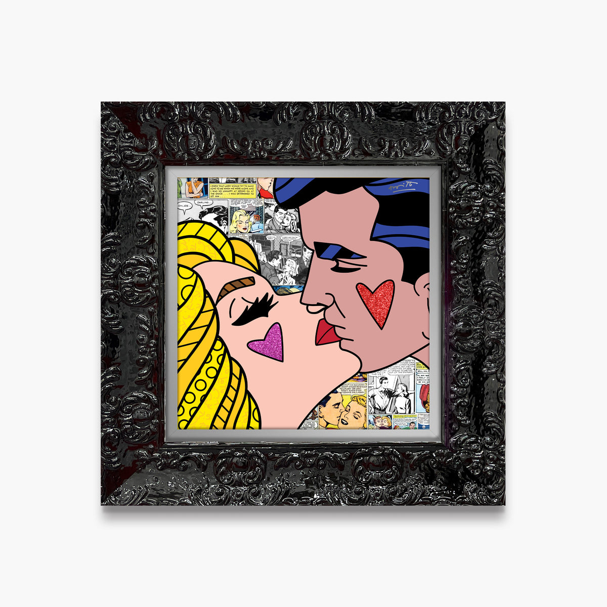 beijos limited edition print  artistic colorful design collectible