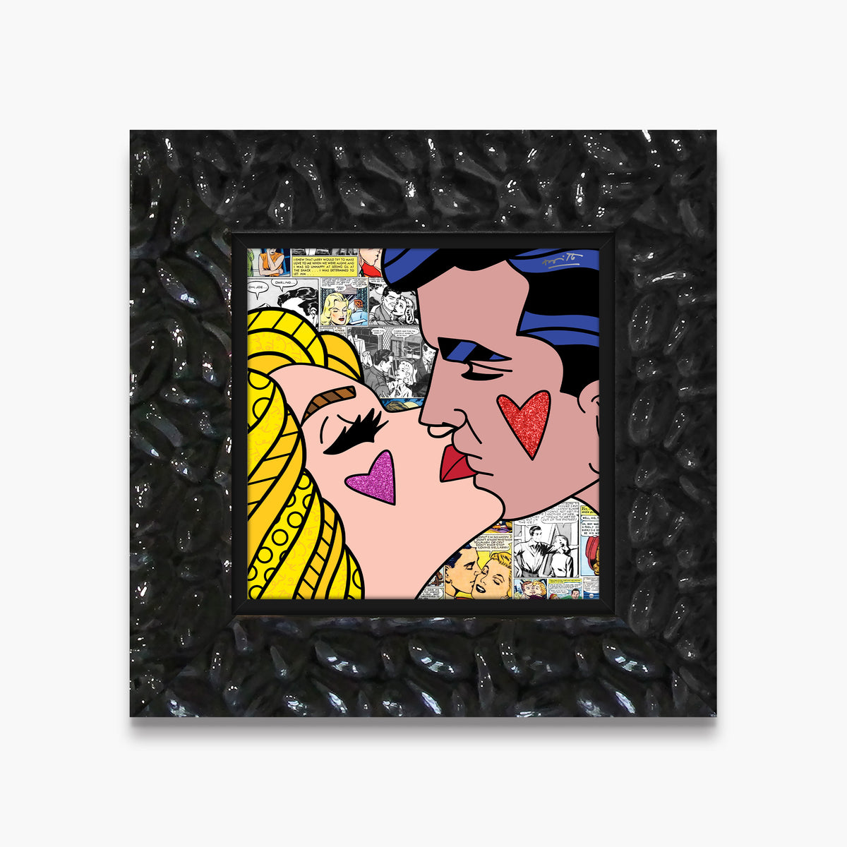 beijos limited edition print  artistic colorful design collectible
