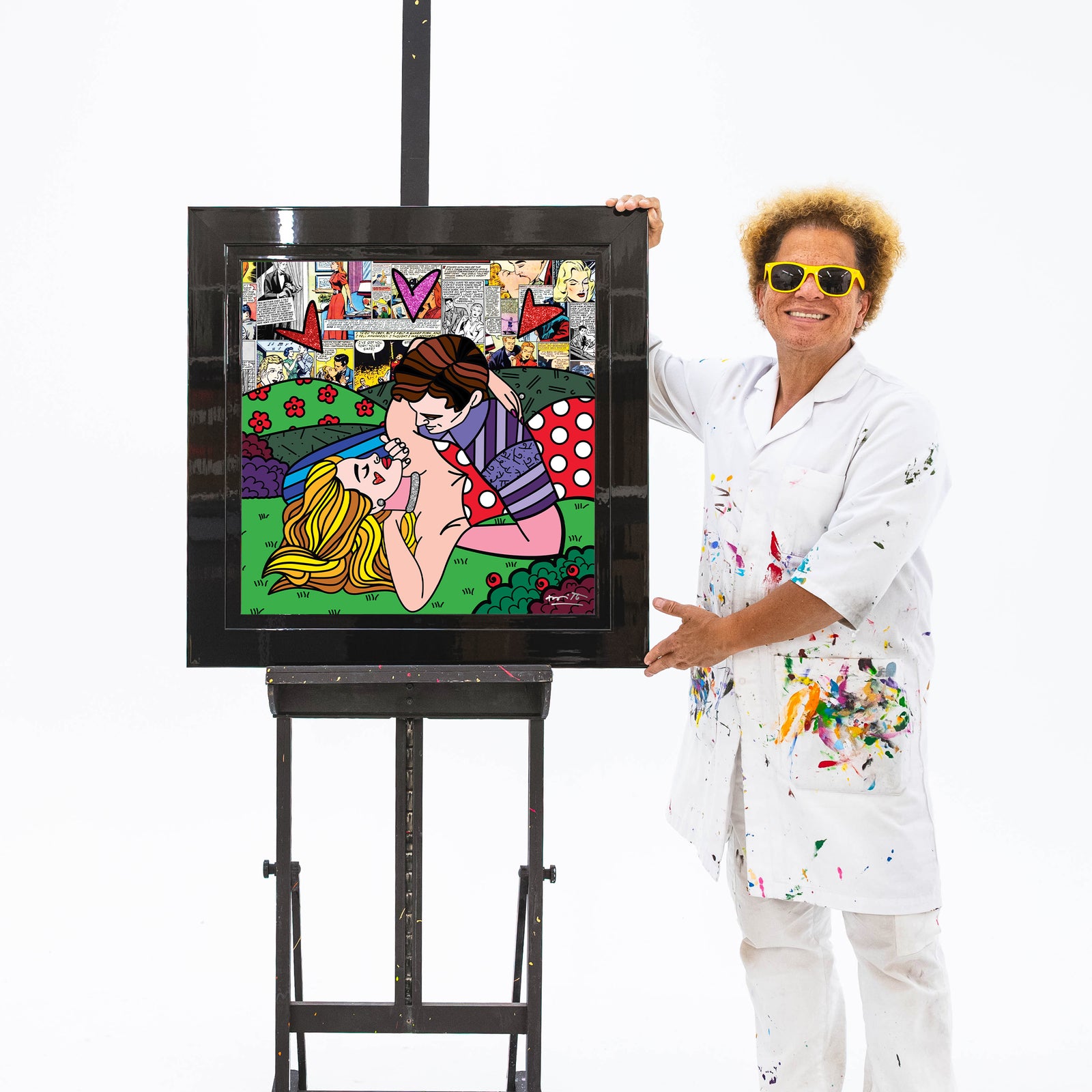 Romero Britto from here to eternity limited  colorful pop art design