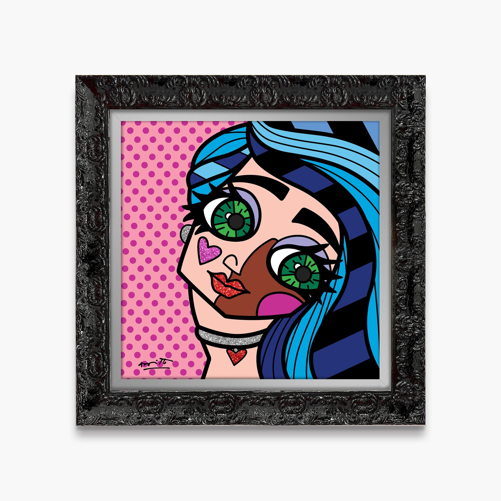 Romero Britto garota do rio limited edition  colorful pop art design