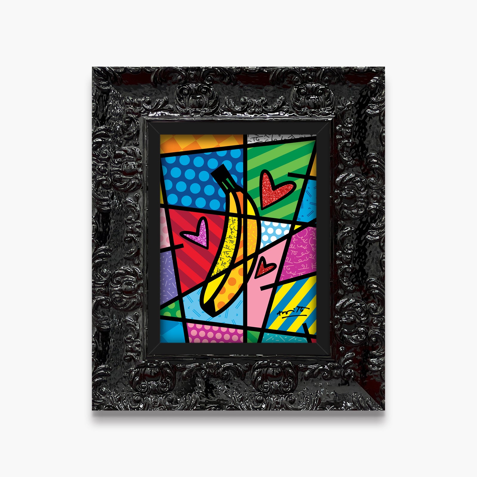 Romero Britto pop by nature limited edition  contemporary pop art piece