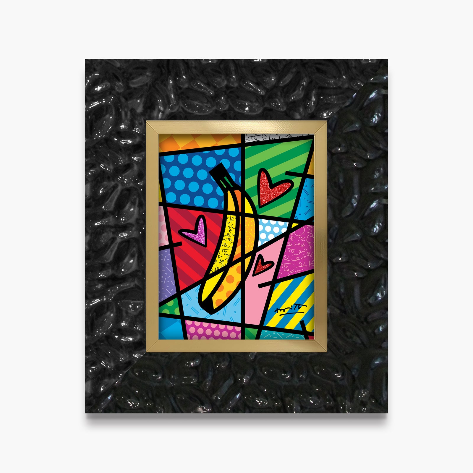 Romero Britto pop by nature limited edition  contemporary pop art piece