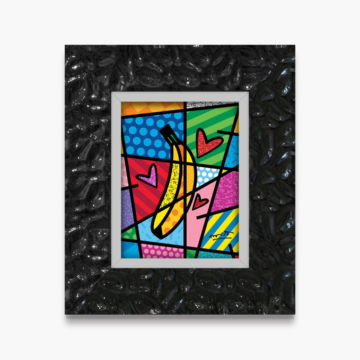 Romero Britto pop by nature limited edition  contemporary pop art piece