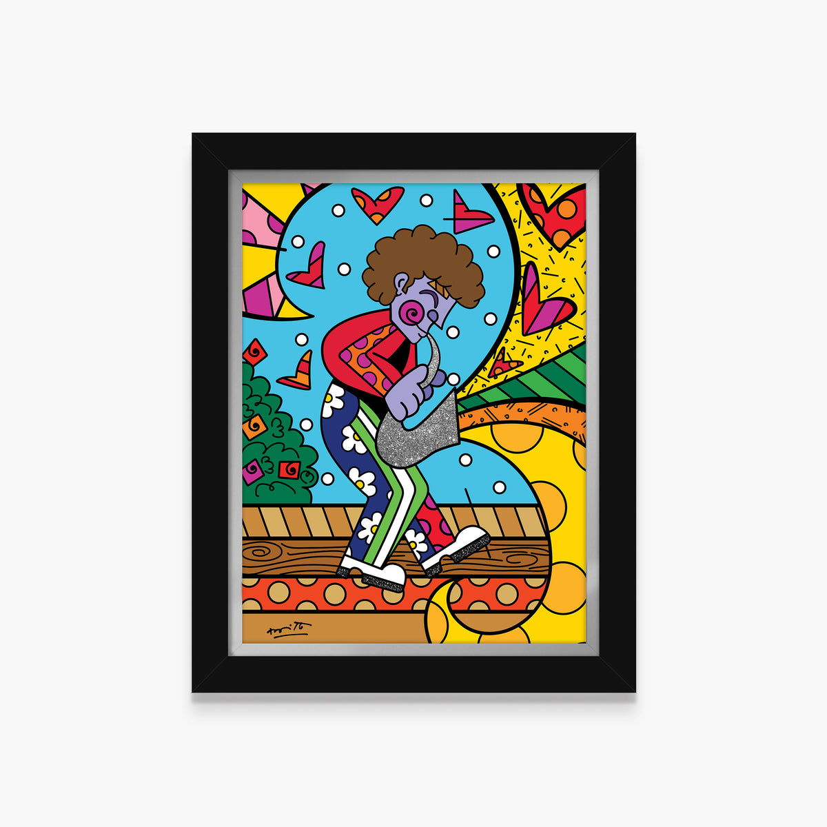 jazz man limited edition print  colorful decorative collectible gift idea