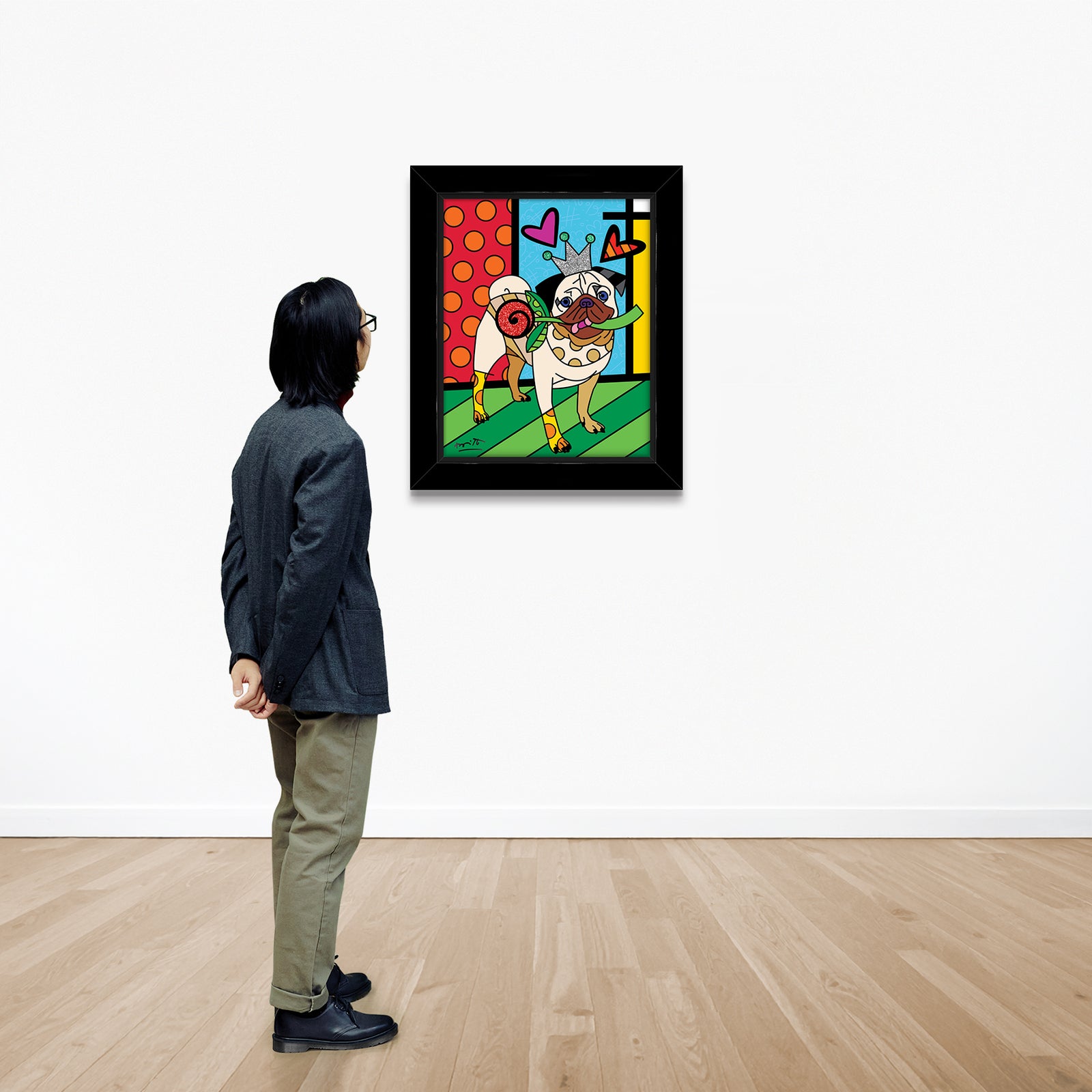 lovely doug limited edition print  colorful decorative collectible gift idea