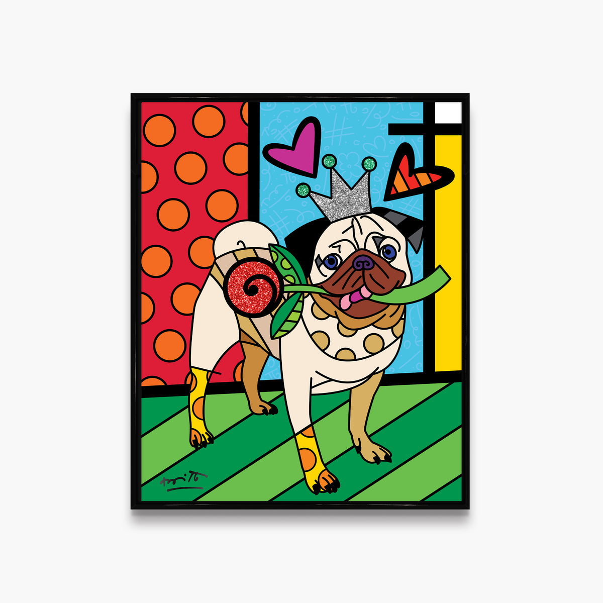 lovely doug limited edition print  colorful decorative collectible gift idea