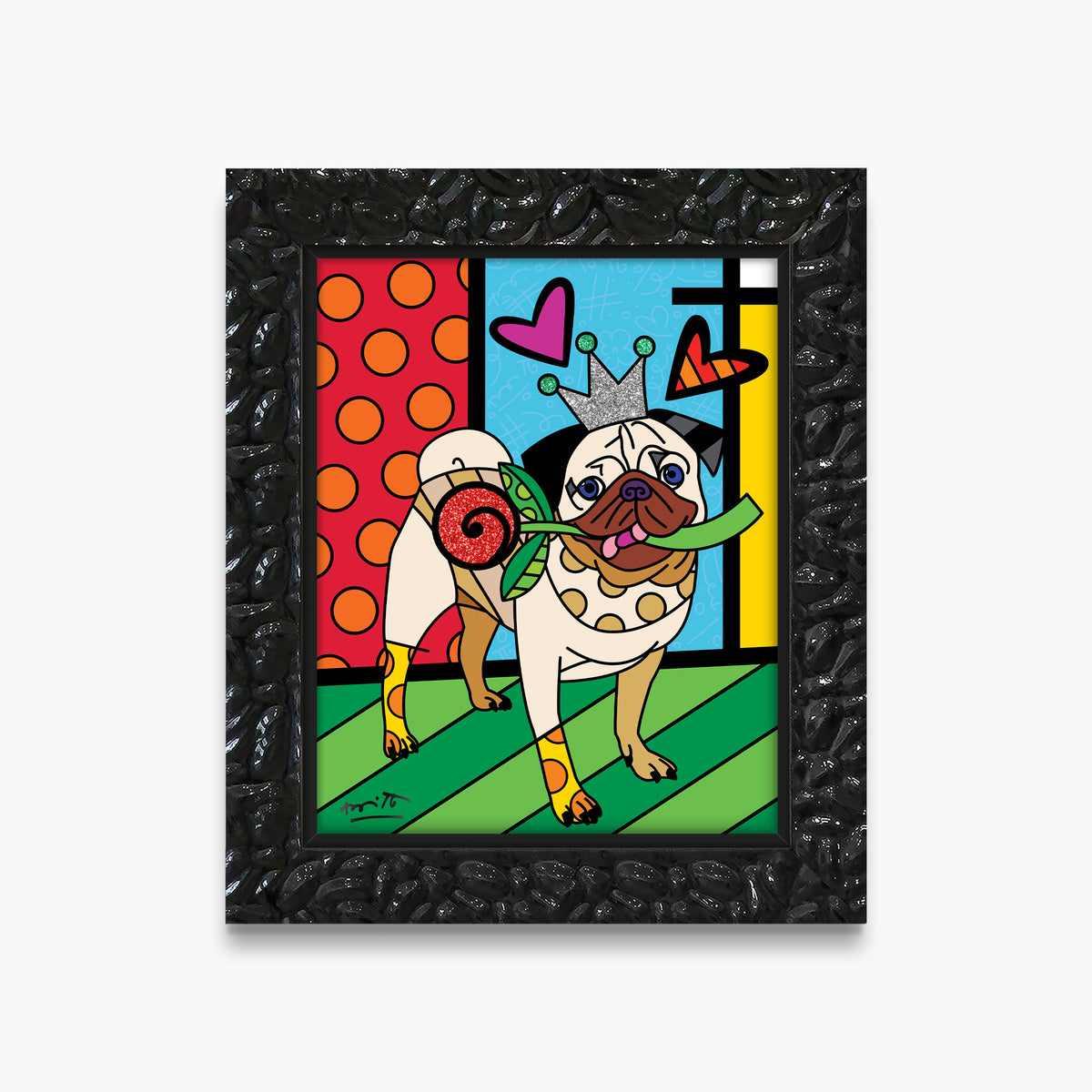 modern pop art lovely doug limited edition print  vibrant home decor